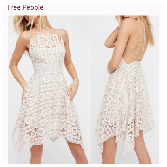 Free People Dresses & Skirts - NWT! Free People Just Like Honey Lace Dress in Ivory